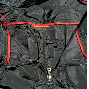 Prada nylon skirt with decorative stitching  s.42